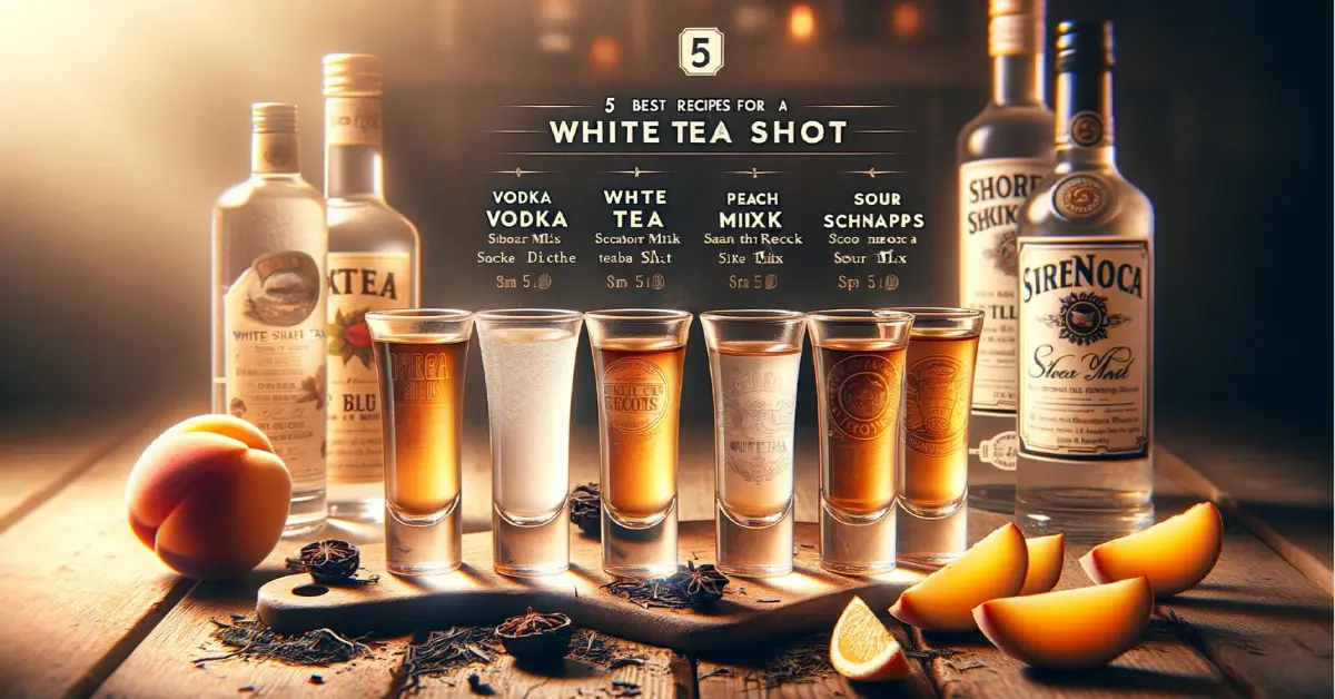 white tea Shot recipe in different flavours