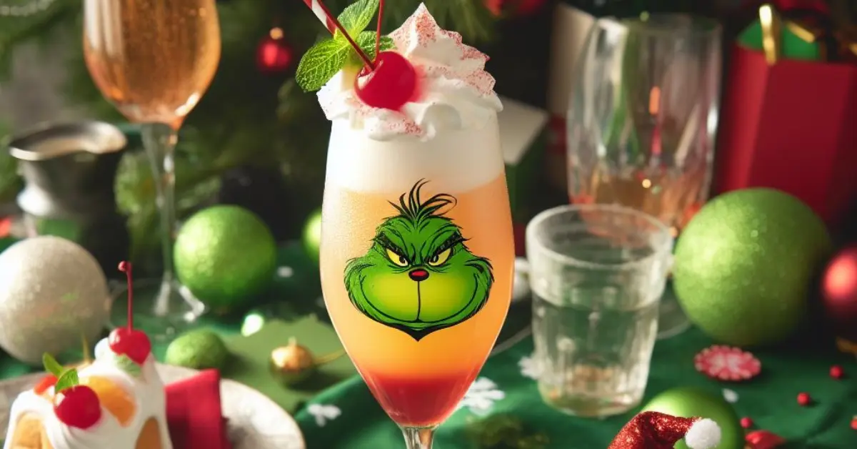 Grinch Mimosa Cocktail Recipe