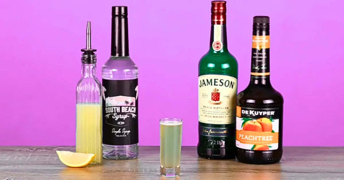 green tea Jameson Irish whiskey, peach schnapps, sour mix