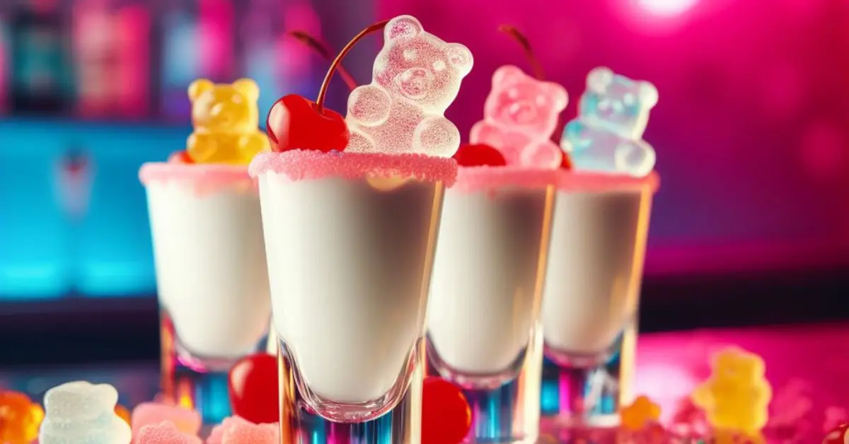 White Gummy Bear Shots Cocktail Recipe With Vodka 🍬🍸 5430