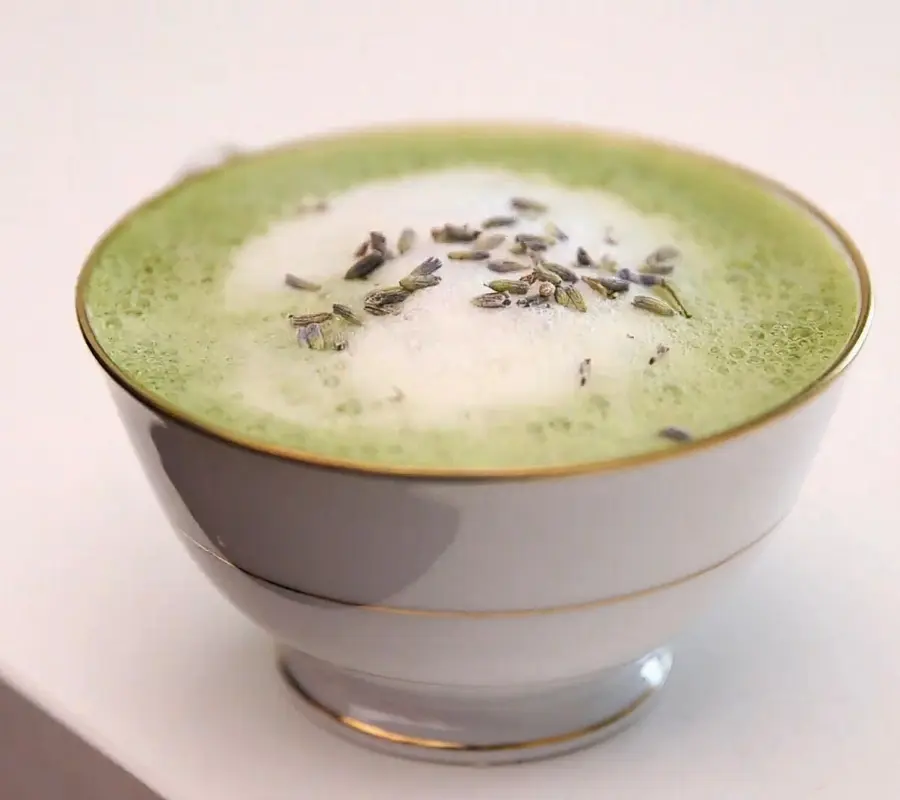 lavender Matcha latte Recipe